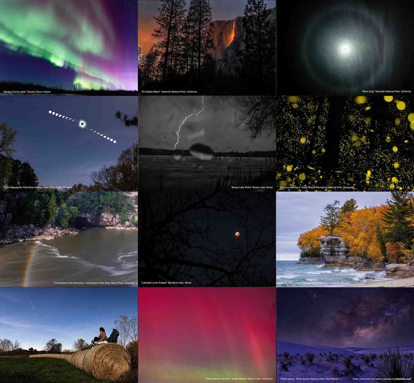 2026 National Park and Public Lands Dark Sky Calendar - Jeff Pfaller Photography