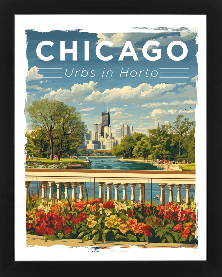Retro Chicago Tourism Posters