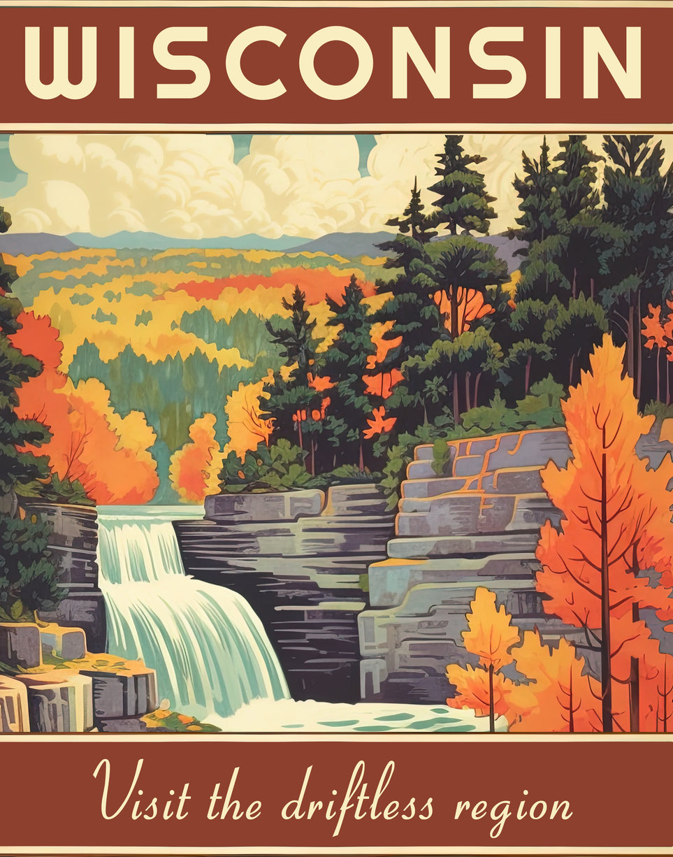 Retro Wisconsin Tourism Posters