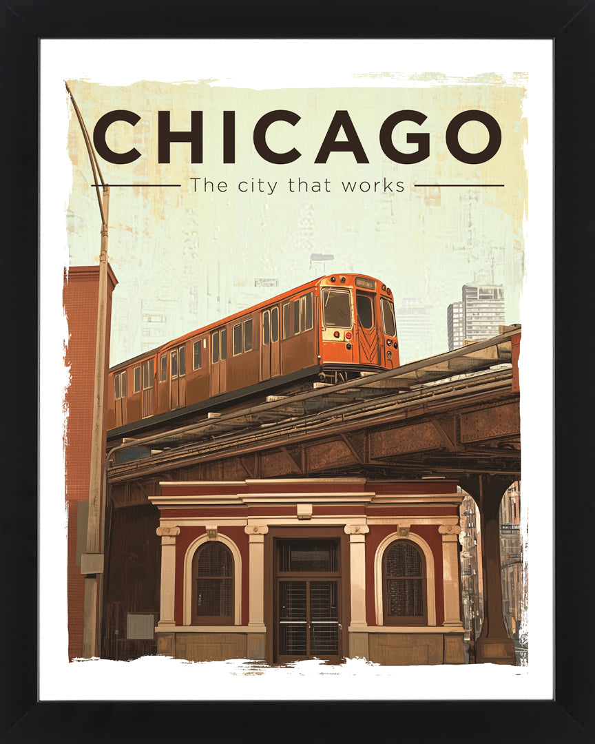 Retro Chicago Tourism Posters