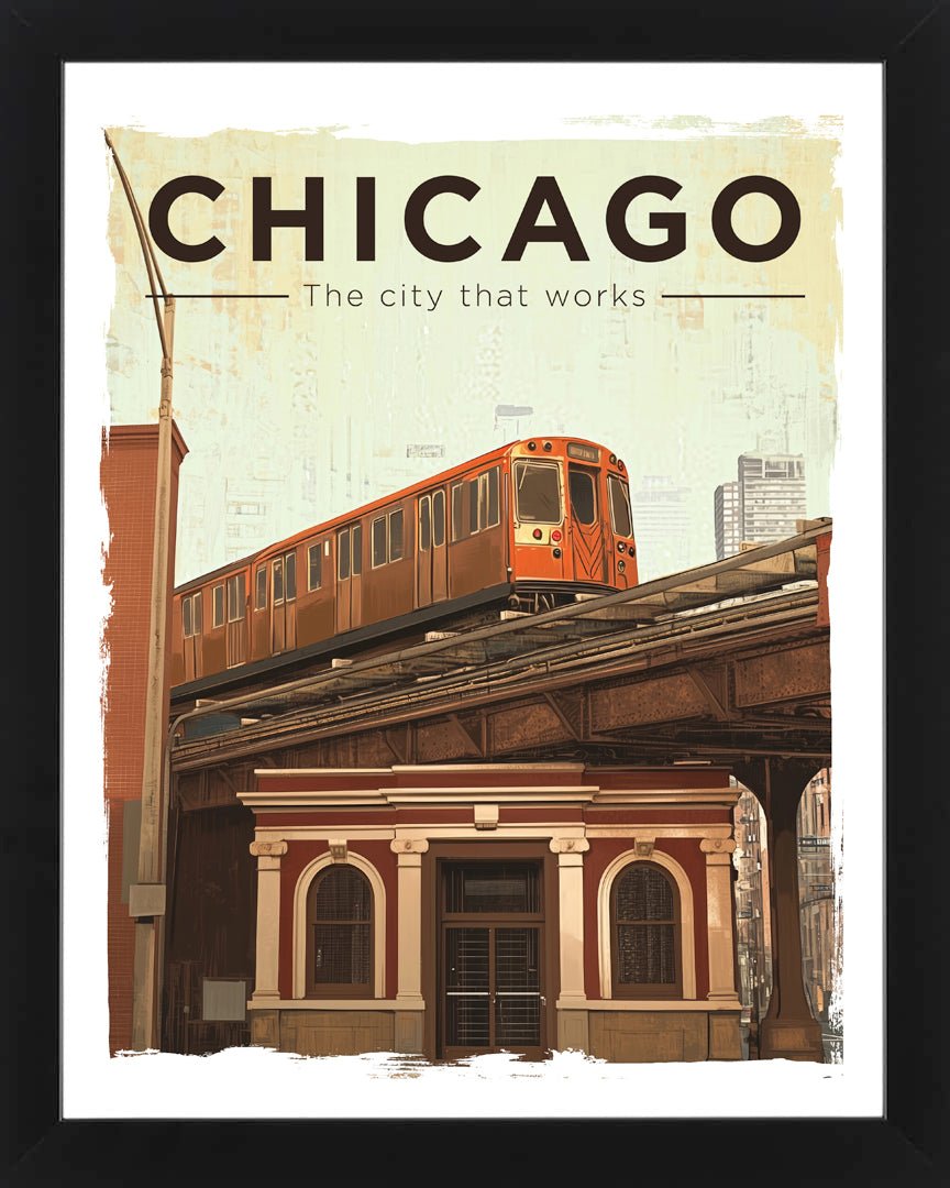 Retro Chicago Tourism Posters - Jeff Pfaller Photography