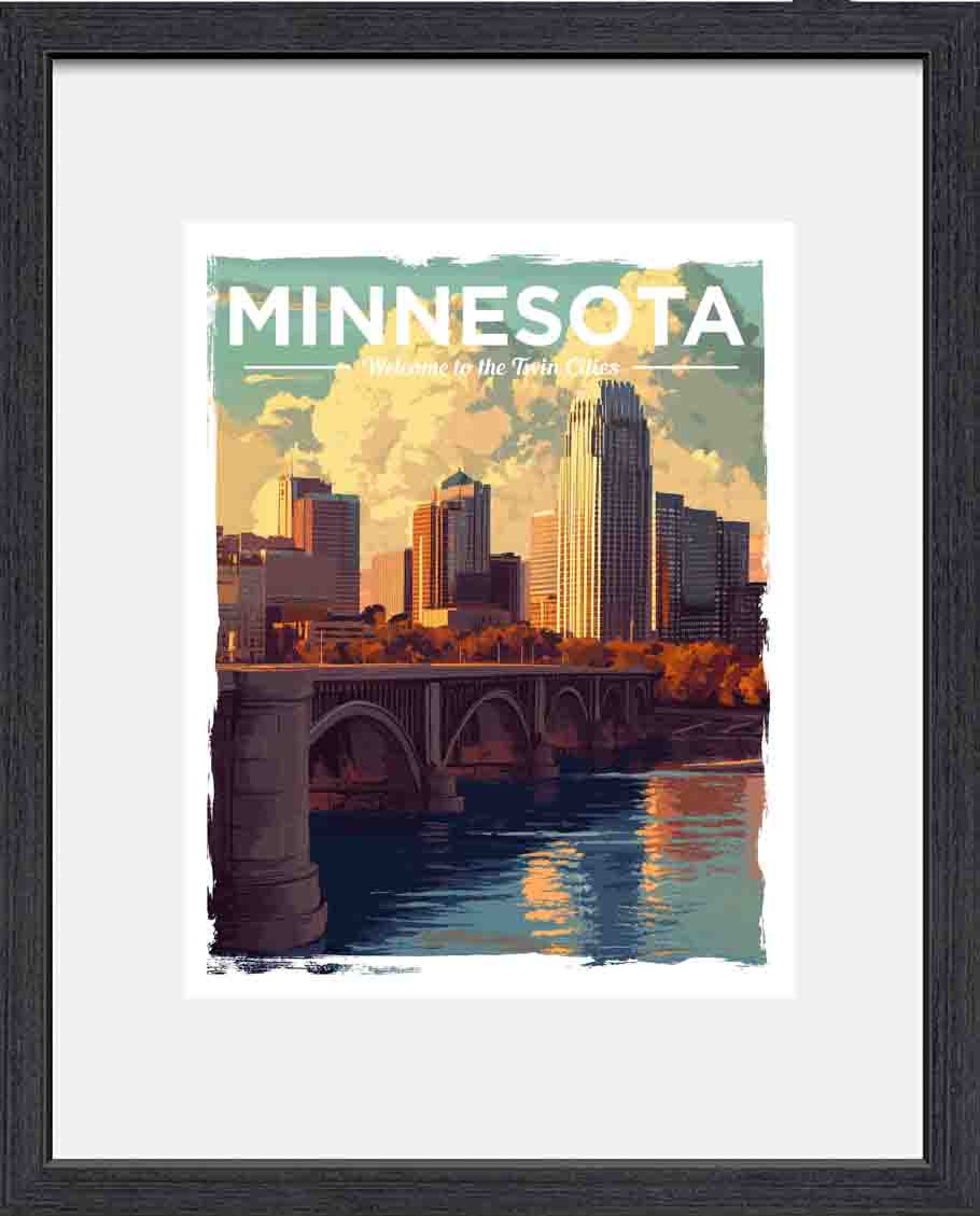Retro Minnesota Tourism Posters - Jeff Pfaller Photography