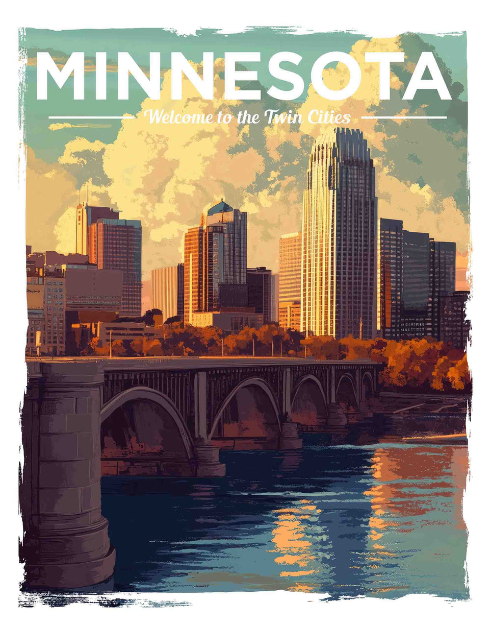 Retro Minnesota Tourism Posters - Jeff Pfaller Photography