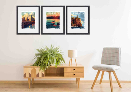 Retro Minnesota Tourism Posters - Jeff Pfaller Photography