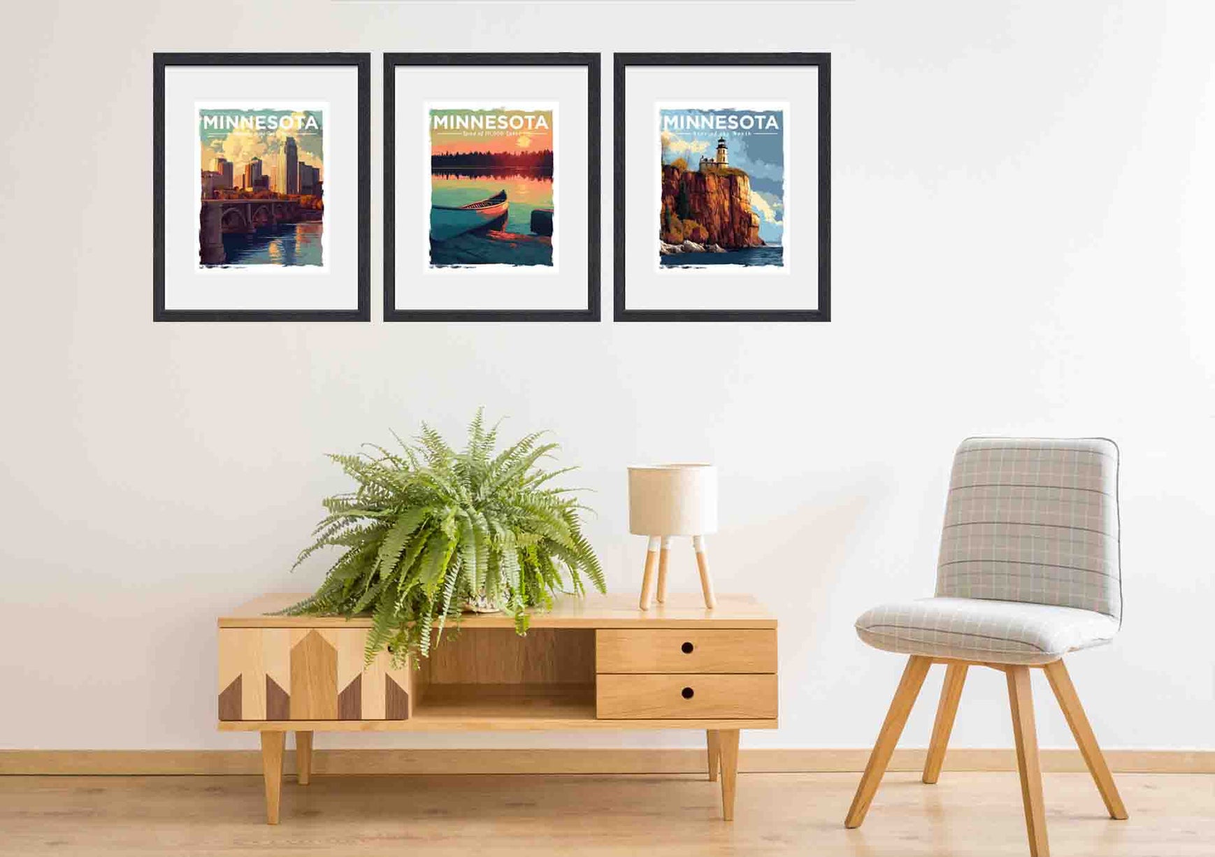 Retro Minnesota Tourism Posters - Jeff Pfaller Photography