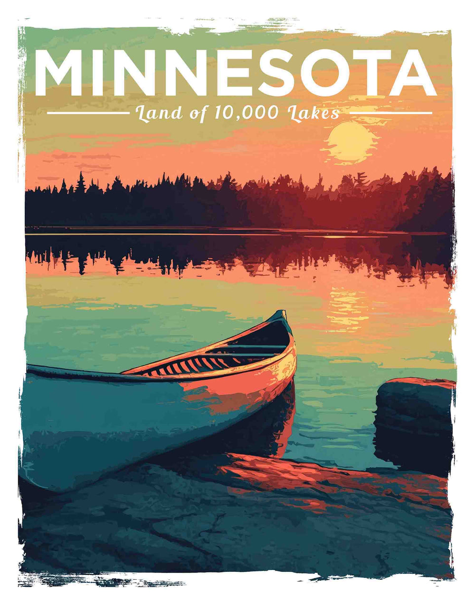 Retro Minnesota Tourism Posters - Jeff Pfaller Photography