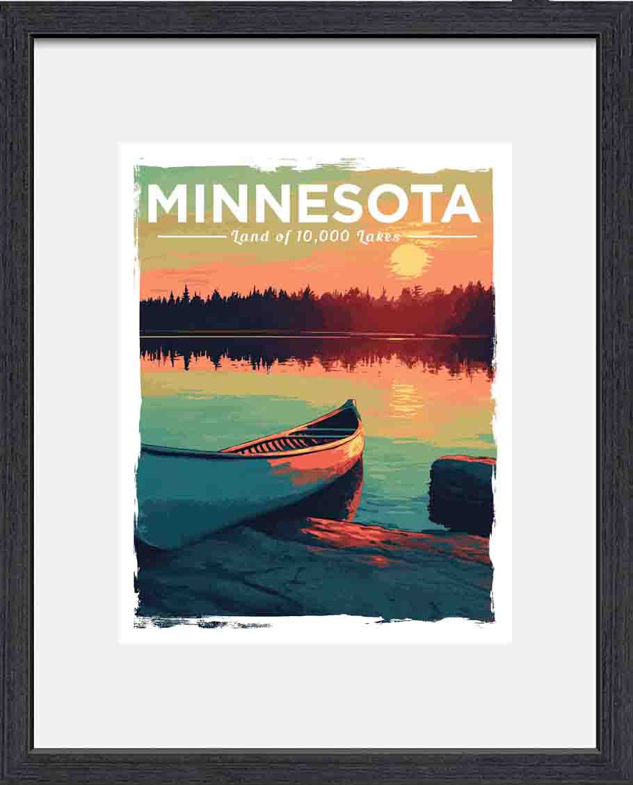 Retro Minnesota Tourism Posters - Jeff Pfaller Photography