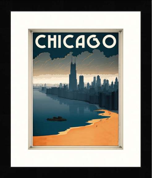 Retro Chicago Tourism Posters