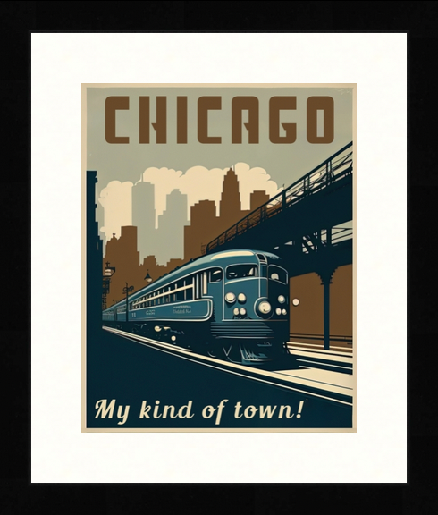 Retro Chicago Tourism Posters